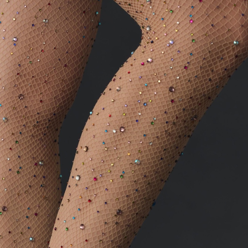 Anthropologie Gem Fishnet Tights